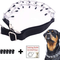 Mayerzon Collar de entrenamiento para perro, acero inoxidable, con puntas cómodas - BESTMASCOTA.COM