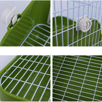 Humorous.P - Inodoro para mascotas, tamaño pequeño, forma de esquina, para animales pequeños, conejos, cobayas, galesaurios y hurones, material de plástico rectangular - BESTMASCOTA.COM