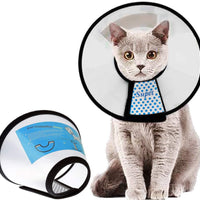 Supet Cat Cone Adjustable Pet Cone Pet Recovery Collar Comfy Pet Cone Collar Protective Collar for After Surgery Anti-Bite Lick Wound Healing Safety Practical Plastic E-Collar for Cats Puppy Rabbit - BESTMASCOTA.COM