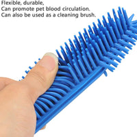 [2 piezas] Cepillo para quitar el pelo de las mascotas, el mejor cepillo para el coche y para detalles automáticos, cepillo portátil para perros y gatos, cepillo de masaje de goma para muebles, interior de coche, alfombra (azul y verde) - BESTMASCOTA.COM