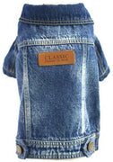 joopet mascota perro ropa gato Blue Jean Denim Ropa Cachorro Coat chamarra Botón Frontal Outfit - BESTMASCOTA.COM