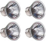 ctkcom 4-Pack foco UVB luz UVA de 50 W E27 Lámpara de calefacción, 110 V Full Spectrum lámpara de reptil Lagarto lámpara UV lámpara foco lámpara de calefacción para tortuga acuario acuático reptil Lagarto Habitat calor iluminación, 4 pcs - BESTMASCOTA.COM