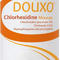 Douxo, antiséptico, clorhexidina + climbazole, en mousse (6.8 onzas). - BESTMASCOTA.COM