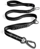 Wishnice - Correa elástica fuerte para perro de 5.9 ft con reflectante mejorado para perros medianos y grandes, 4 en 1, correa multifunción que absorbe los golpes con cinturón de asiento de coche, 2 asas acolchadas para entrenamiento de caminar control ad - BESTMASCOTA.COM
