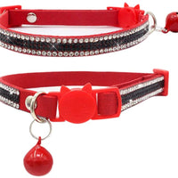 DAIHAQIKO - Collar para gato con campana, ajustable, diseño de gatitos - BESTMASCOTA.COM