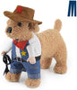 Disfraz de vaquero para perros y gatos Mikayoo, con sombrero, divertido disfraz, ideal para halloween, navidad, fiestas, o eventos - BESTMASCOTA.COM