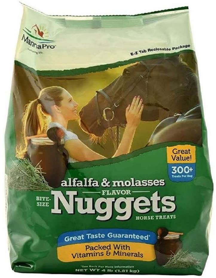 Manna Pro Alfalfa/Molasses - Boquillas de mordida de tamaño grande (4 libras) - BESTMASCOTA.COM