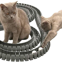 Magic Cat Track y pelota tamaño doble, juguete para gatos, Gatos, Mascotas, Kitties, que consta de 16 'flexible pistas y 4 bolas) - BESTMASCOTA.COM