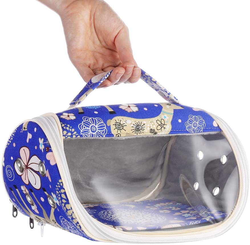 KINTOR - Bolsa de transporte para hámster, portátil, transpirable, para cobayas, erizos, ardillas, ratones, ratas, azúcar, planeadores, hurones, loros pequeños - BESTMASCOTA.COM