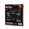 Puerta de gato con 4 vías de bloqueo, puerta de solapa de gato impermeable, kit de puerta para gato y perro pequeño con circunferencia más corta que 23.0 in - BESTMASCOTA.COM