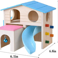 Kathson Hámster House Hideout Hut Rat Hideaway - Juguetes de ejercicio para animales pequeños como hámster enano y ratón - BESTMASCOTA.COM