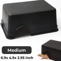 Caja de ocultación reptil con tacto seguro y seguro Gecko ocultar material duradero fácil de limpiar caja de serpiente - BESTMASCOTA.COM