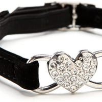 KOOLTAIL Heart Bling Cat Collar with Safety Belt and Bell 8-11 Inches - BESTMASCOTA.COM