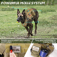 Rabbitgoo Tactical Dog Harness Vest Large with Handle, Military Working Dog Molle Vest with Metal Buckles & Loop Panels, No-Pull Adjustable Training Harness with Leash Clips for Walking Hiking Hunting - BESTMASCOTA.COM