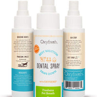 Oxyfresh Advanced Unflavored Pet Dental Spray - Stops The Toughest Dog, Cat, Pet Bad Breath: Best Way to Fight Plaque, Control Tartar and Keep Gums Healthy. No Brushing Pet Dental Solution. 3oz. - BESTMASCOTA.COM