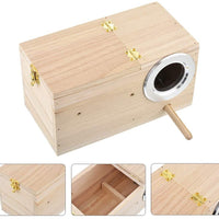 PINVNBY - Caja de madera para pájaros y loros (tamaño: 7.9 in) - BESTMASCOTA.COM