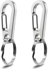 IVIA - Clips para etiquetas de perro, múltiples tamaños de acero inoxidable 304, clip rápido con anillos/fácil cambio de identificación para mascotas para collares y arneses. - BESTMASCOTA.COM