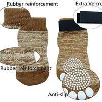 PUPTECK Anti-Slip Dog Socks Pet Paw Protection for Indoor Wear - BESTMASCOTA.COM