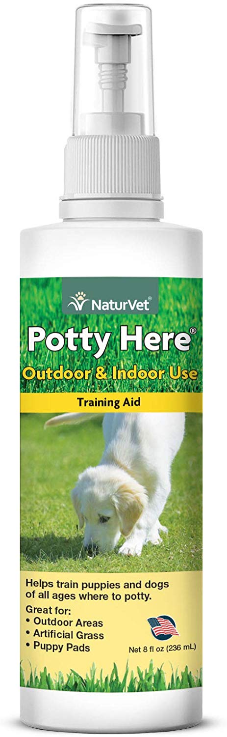 Spray de ayuda de formación NaturVet Potty para cachorros y perros, líquido, fabricado en los Estados Unidos - BESTMASCOTA.COM
