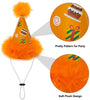 Sombrero de fiesta para perro de Escenereal, 6 paquetes, bonito juego de sombreros de cono para perros, fiestas de cumpleaños, gorros de felpa suave, coloridos, suministros perfectos para fiestas de perritos - BESTMASCOTA.COM