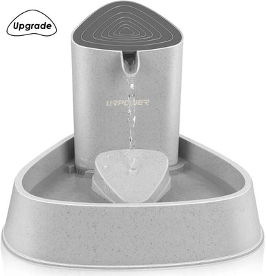 Fuente para mascotas URPOWER, fuente automática actualizada para gato, fuente de agua para perro, gato, dispensador de agua, ajuste de flujo de agua ajustable, fuente para gatos, perros, mascotas - BESTMASCOTA.COM
