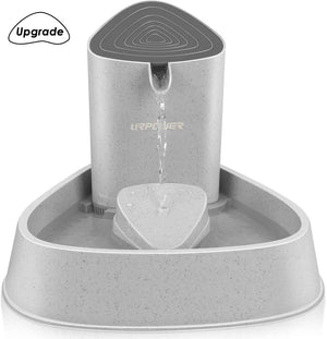 Fuente para mascotas URPOWER, fuente automática actualizada para gato, fuente de agua para perro, gato, dispensador de agua, ajuste de flujo de agua ajustable, fuente para gatos, perros, mascotas - BESTMASCOTA.COM