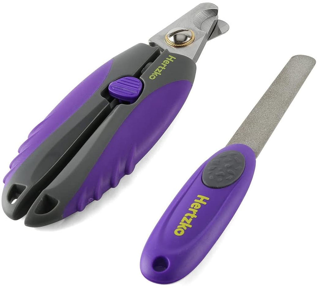 Profesional Pet Nail Clipper y recortador por hertzko – adecuado para a mediano y grande Perros y Gatos – Incluye Seguridad Guardia para evitar overcutting – de Bono. La última intervensión Nail File included. - BESTMASCOTA.COM