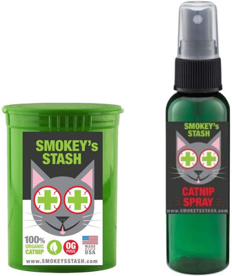 Smokey's Stash – Spray de gato y gato seco combinado Pack Pack máximo Potency nip Treats - BESTMASCOTA.COM
