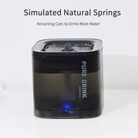 PETKIT CYBERTAIL Fuente para mascotas, 63oz/1.85L, 100% Automática - BESTMASCOTA.COM
