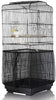 ASOCEA Universal Birdcage Cover Bird Cage Seed Catcher Parrot Cage Mesh Skirt Birdseed Nylon Net Guard Extra Large - Black (Not Include Birdcage) - BESTMASCOTA.COM