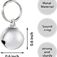 Frienda - Juego de 24 cascabeles para collar de mascotas, collar para perro, campanas, accesorios para entrenamiento de mascotas - BESTMASCOTA.COM