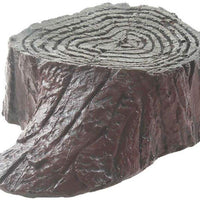 Emours Tree Stump Turtle Hideout Resina Basking Rocks Bearted Dragon Accessories Reptile Amphibian Fish Tank Decor Small - BESTMASCOTA.COM
