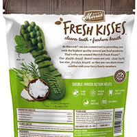 Merrick Fresh Kisses Double-Brush Coconut+Botanical Oils Grain Free Dental Dog Treats - BESTMASCOTA.COM