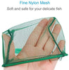 Pawfly 4 Inch Aquarium Net Fine Mesh Small Fish Catch Nets with Plastic Handle - Green - BESTMASCOTA.COM