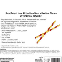 SmartBones Smart Twist Sticks masticables para perros, sin piel cruda - BESTMASCOTA.COM