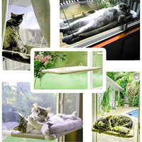 wfplus Sunny asiento de montaje en ventana cama de gato ahorro de espacio gato hamaca 50 lbs - BESTMASCOTA.COM