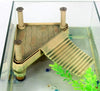 Turtle Pier flotante Basking plataforma con rampa para tortuga Salamandra salamandra de rana, 11.4"x 9.4" (LW), se adapta a 5.1 – 12.2" nivel de agua - BESTMASCOTA.COM