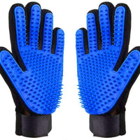 AUBBC - Guantes de aseo para mascotas, 5 unidades, 259 suaves, con 1 cepillo de dientes de doble cabeza, 2 cepillos de dientes de dedo, 1 juguete de cuerda, herramienta de desenredado para gatos y perros - BESTMASCOTA.COM