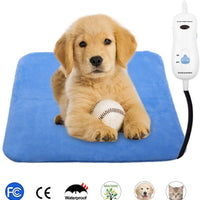 MAZORT Almohadilla de calentamiento para mascotas, para perros, de seguridad, eléctrica, con 2 cables ajustables resistentes a la temperatura para mascotas pequeñas y grandes - BESTMASCOTA.COM