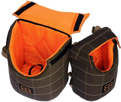 Pet Ego Lenis Pack Pet Carrier Mochila por Emanuele Bianchi, L, Marrón/Naranja - BESTMASCOTA.COM