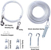 PUPTECK Cable reflectante para perro – Cable de amarre de peso pesado de 100 pies con corredor de 10 pies para perro de hasta 125 libras - BESTMASCOTA.COM