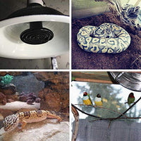 Wuhostam - Paquete de 2 lámparas de calor de cerámica infrarroja, foco emisor de reptiles para calentador de caca, pollo, lagarto, tortuga, broo, acuario, serpiente, sin daño, sin luz - BESTMASCOTA.COM