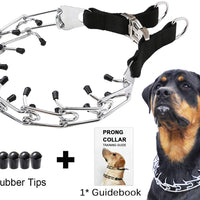 Mayerzon Collar de entrenamiento para perro, acero inoxidable, con puntas cómodas - BESTMASCOTA.COM