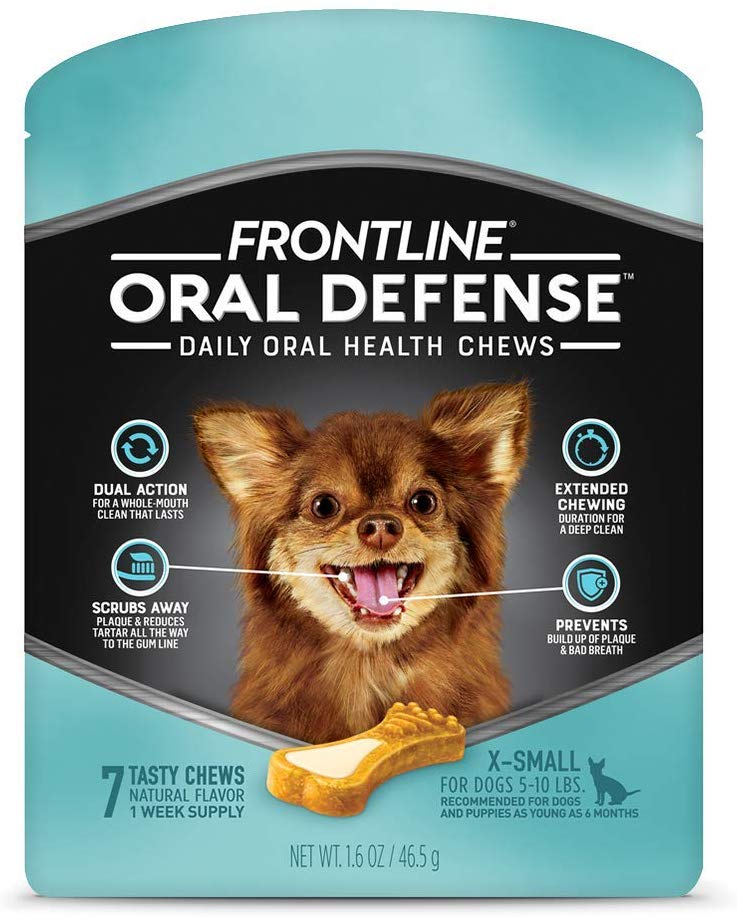 Frontline Oral Defense Daily Dental Chews for X-Small Dogs - BESTMASCOTA.COM