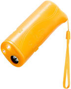 OYEFLY - Repelente de perro de mano, dispositivo 3 en 1 antiladridos con linterna LED, disuasorio ultrasónico para perros y dispositivo de entrenamiento para perros con tapón de corteza - Herramienta de entrenamiento/parada de ladridos - BESTMASCOTA.COM