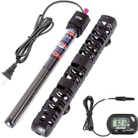 Calentador de acuario sumergible de 300 W, 150 W, 50 W, calentador de termostato automático con succión, LED pequeña pantalla de temperatura pequeña para acuario, calentador de pecera para agua de pecera - BESTMASCOTA.COM