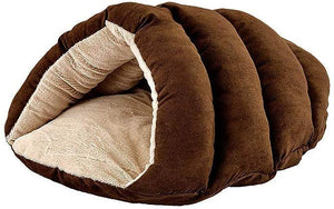 SPOT Ethical Pets Sleep Zone cueva de cachorro – 22 pulgadas Chocolate – Cama para mascotas para gatos y perros pequeños – Atractiva, duradera, cómoda, lavable - BESTMASCOTA.COM