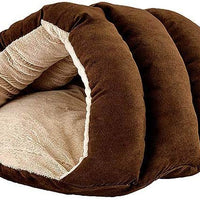 SPOT Ethical Pets Sleep Zone cueva de cachorro – 22 pulgadas Chocolate – Cama para mascotas para gatos y perros pequeños – Atractiva, duradera, cómoda, lavable - BESTMASCOTA.COM