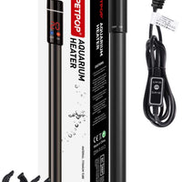 POPETPOP Calentador de acuario de 400 W, calentadores sumergibles de titanio para peceras con indicador inteligente de temperatura LED - BESTMASCOTA.COM