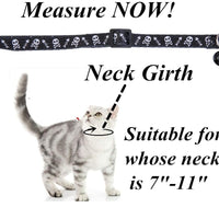BoomBone - Collar para gato, diseño de calavera, con campana, paquete de 2 collares seguros para cachorros de Halloween - BESTMASCOTA.COM